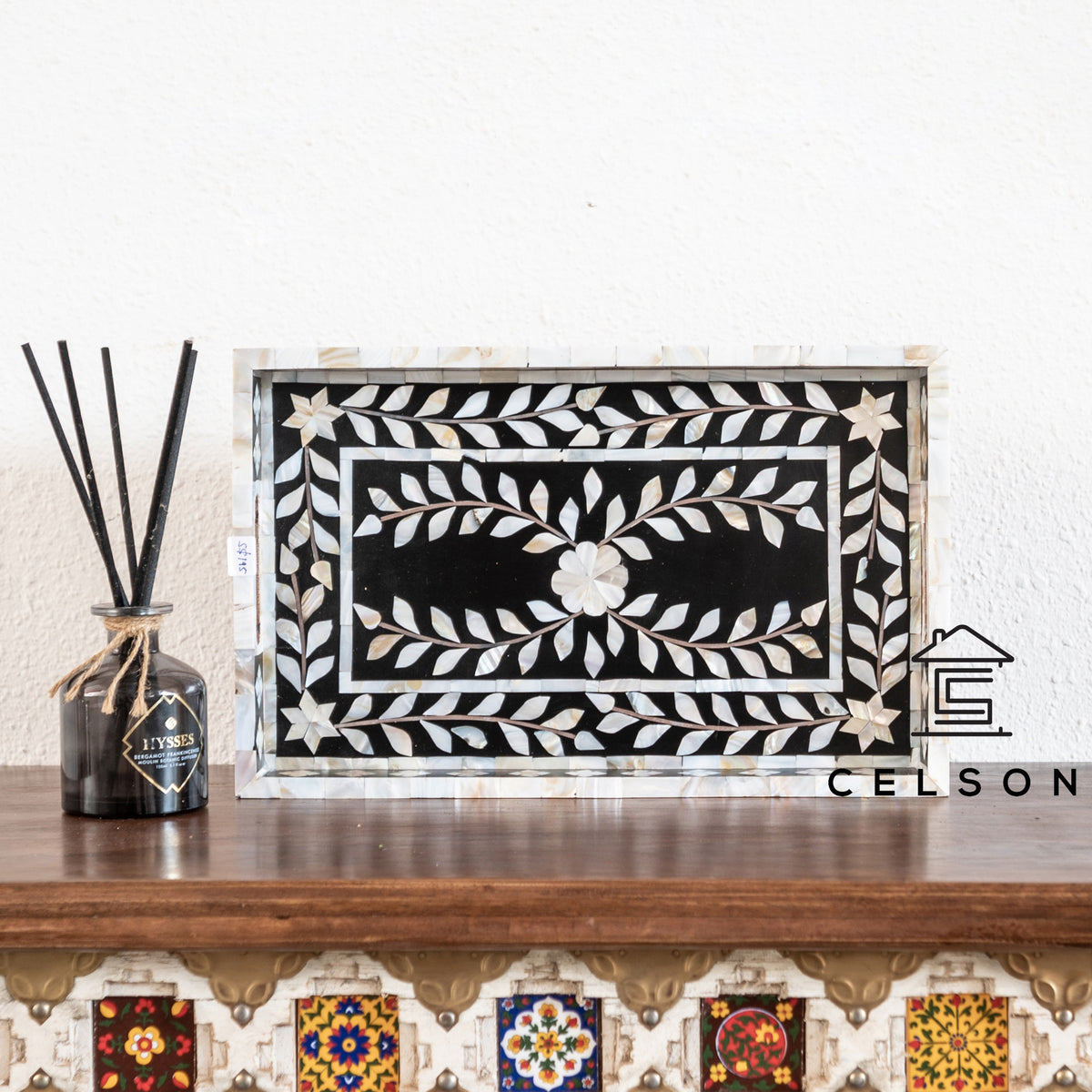 Gus Mother of Pearl Inlay Tray
