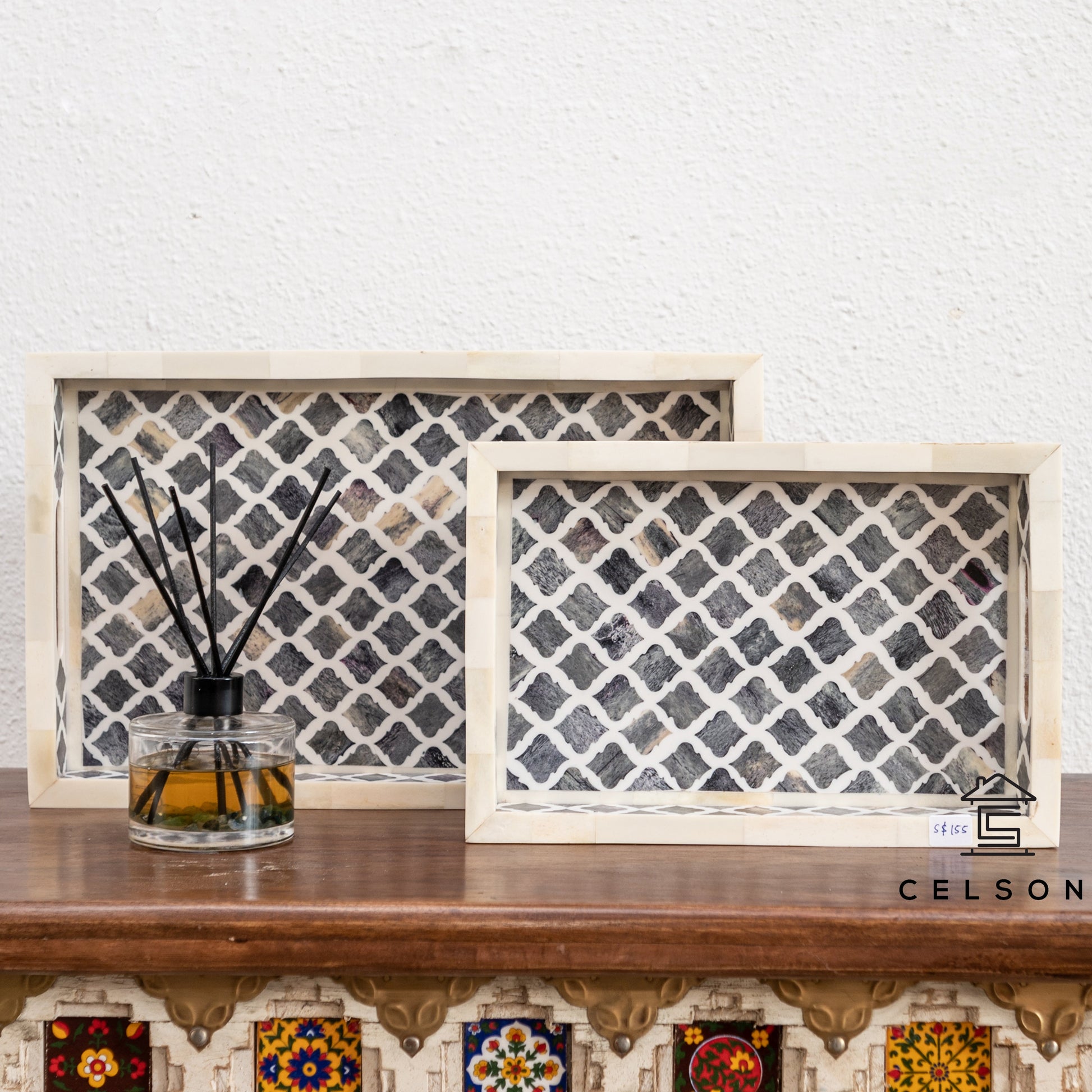 Hailey Bone Inlay Tray