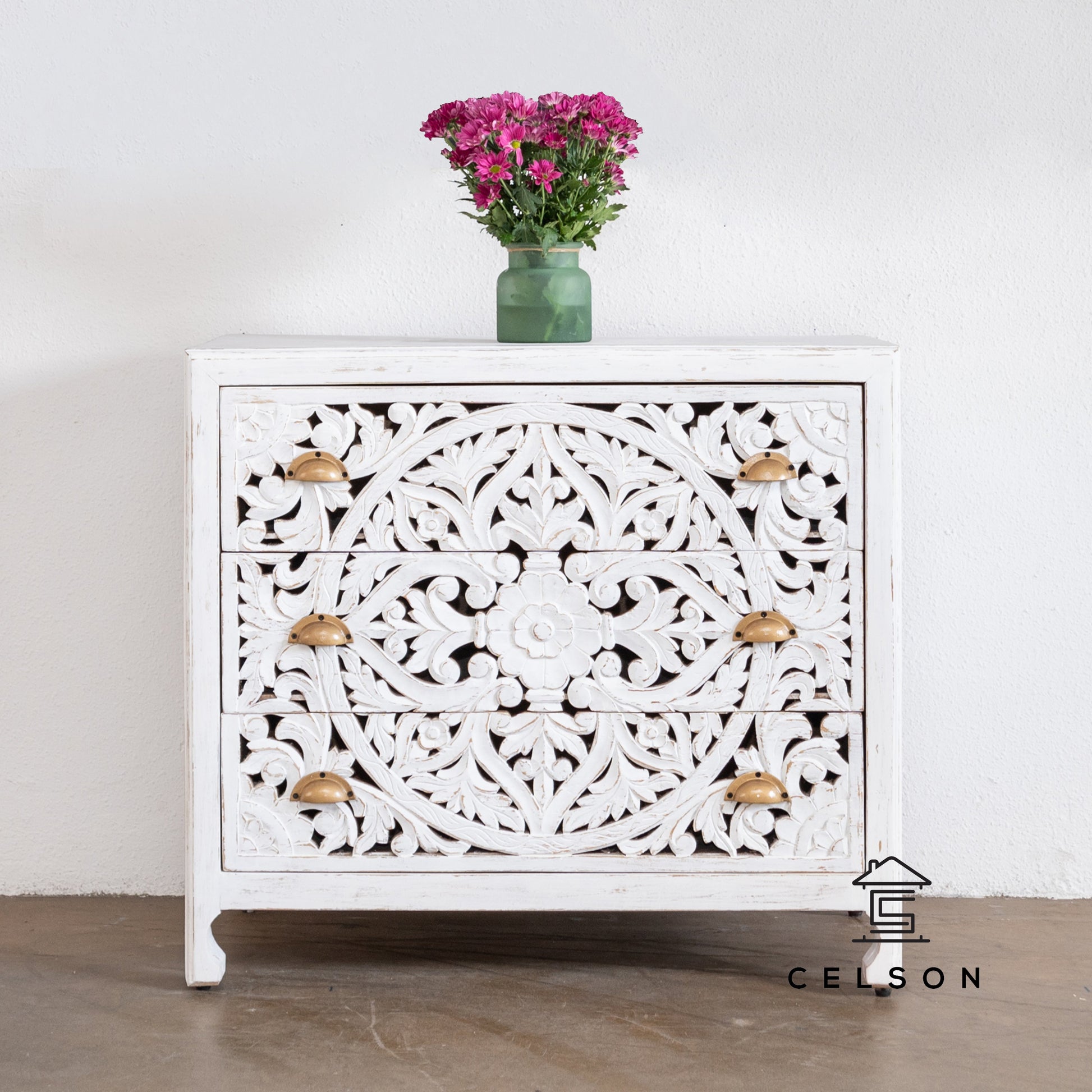 Josh Carved Chest of Drawer