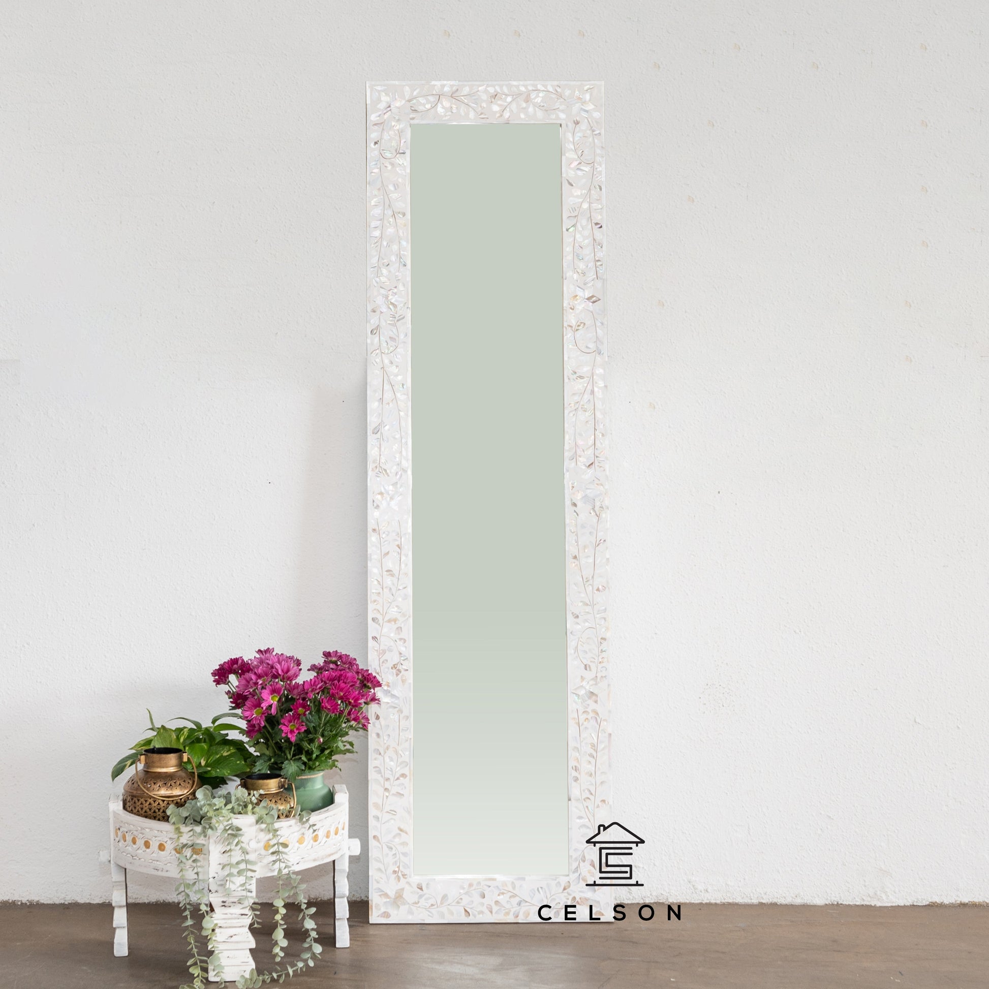 Praxu Mother of Pearl Inlay Mirror