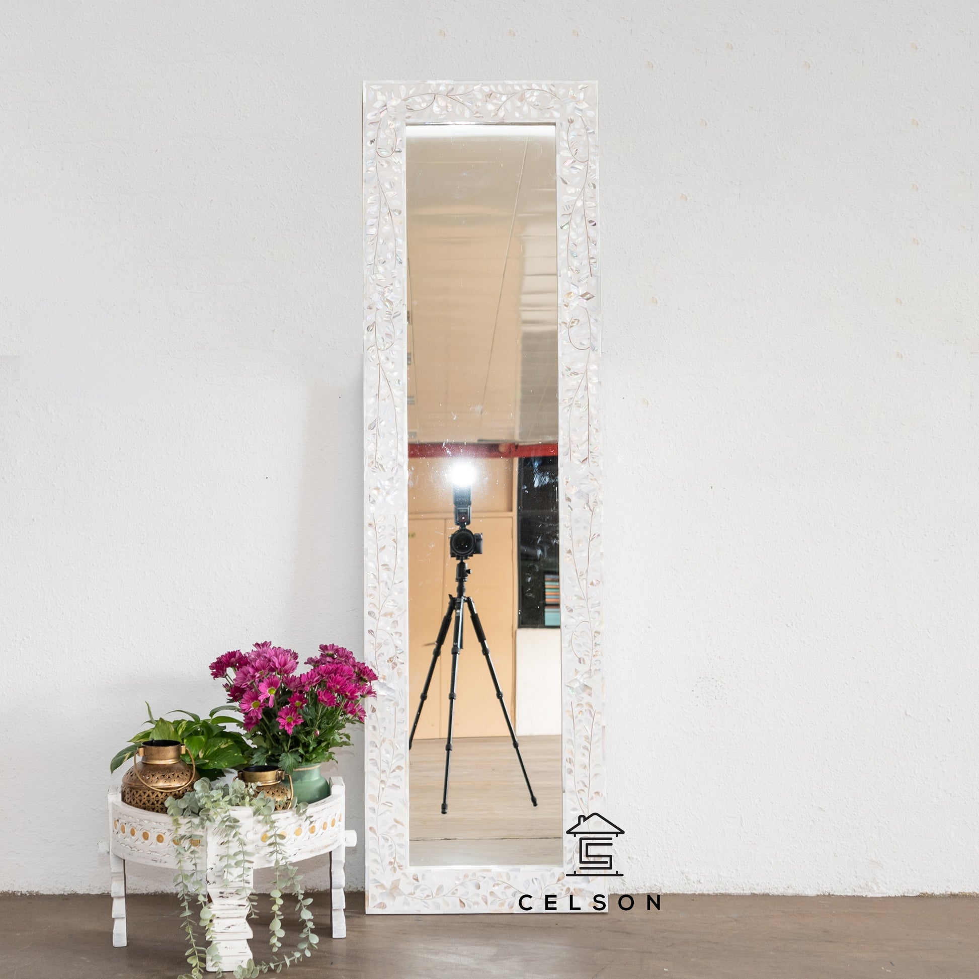 Praxu Mother of Pearl Inlay Mirror