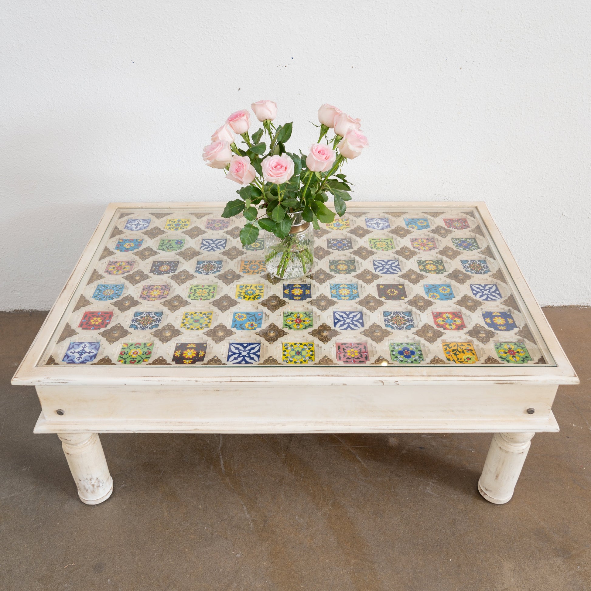 Sai Carved Tile Coffee Table