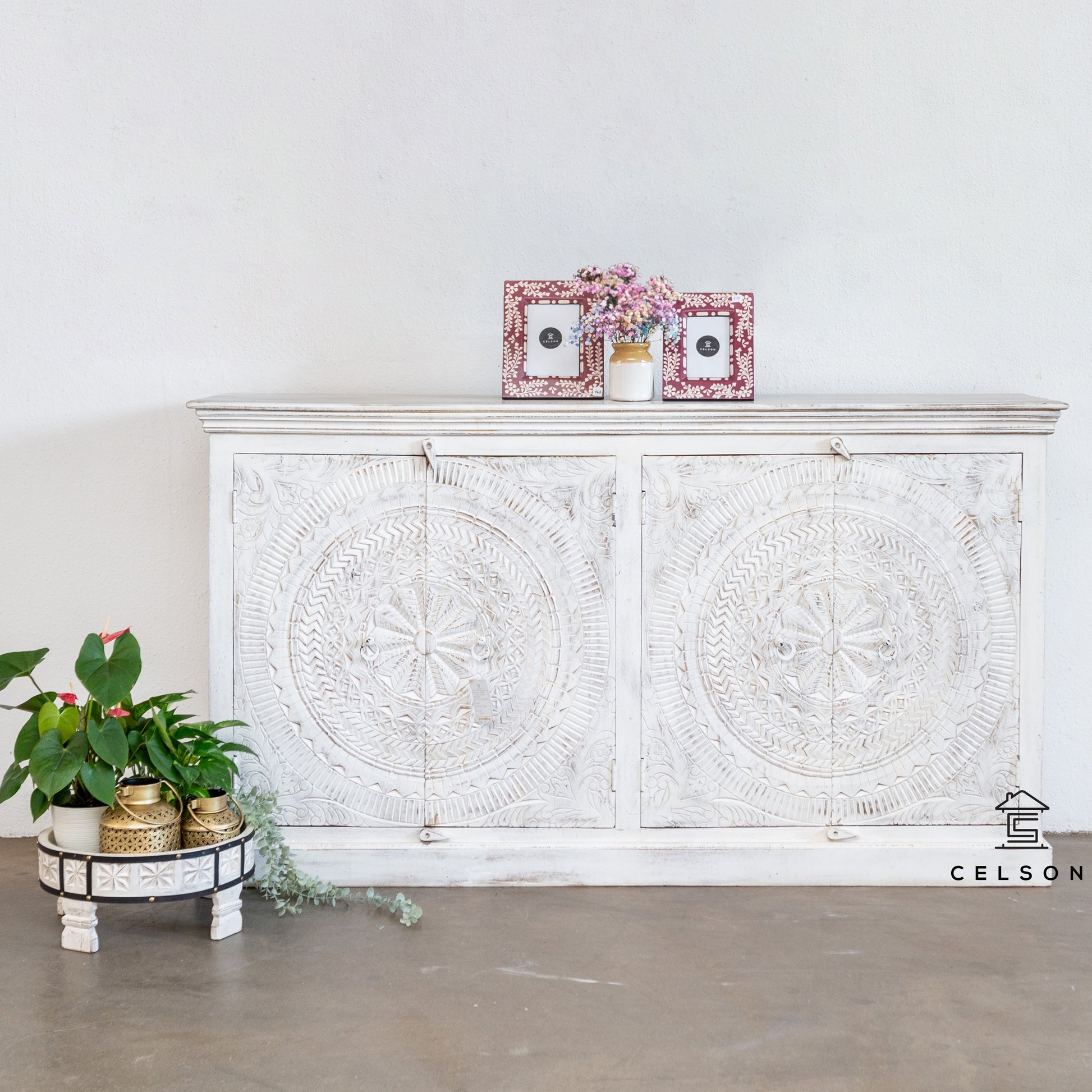 Rachel Hand Carved Side Board