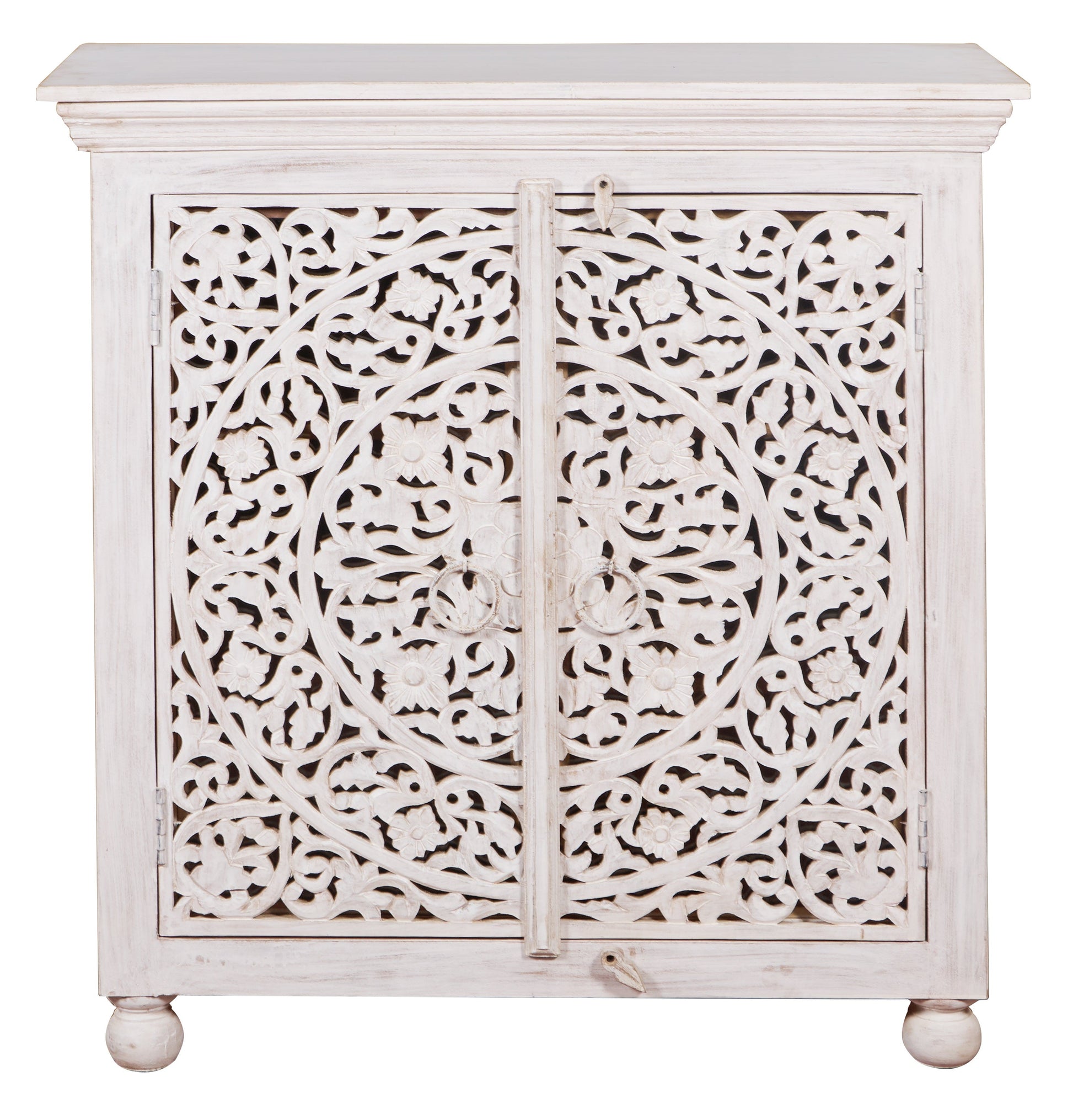 Ziva Carved Wooden Chest