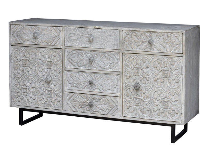 Janet Hand Carved Side Board