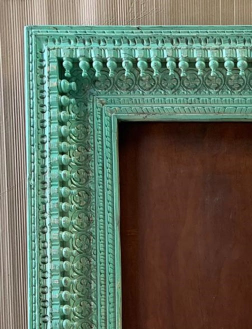 Manver Hand Carved Wooden Mirror