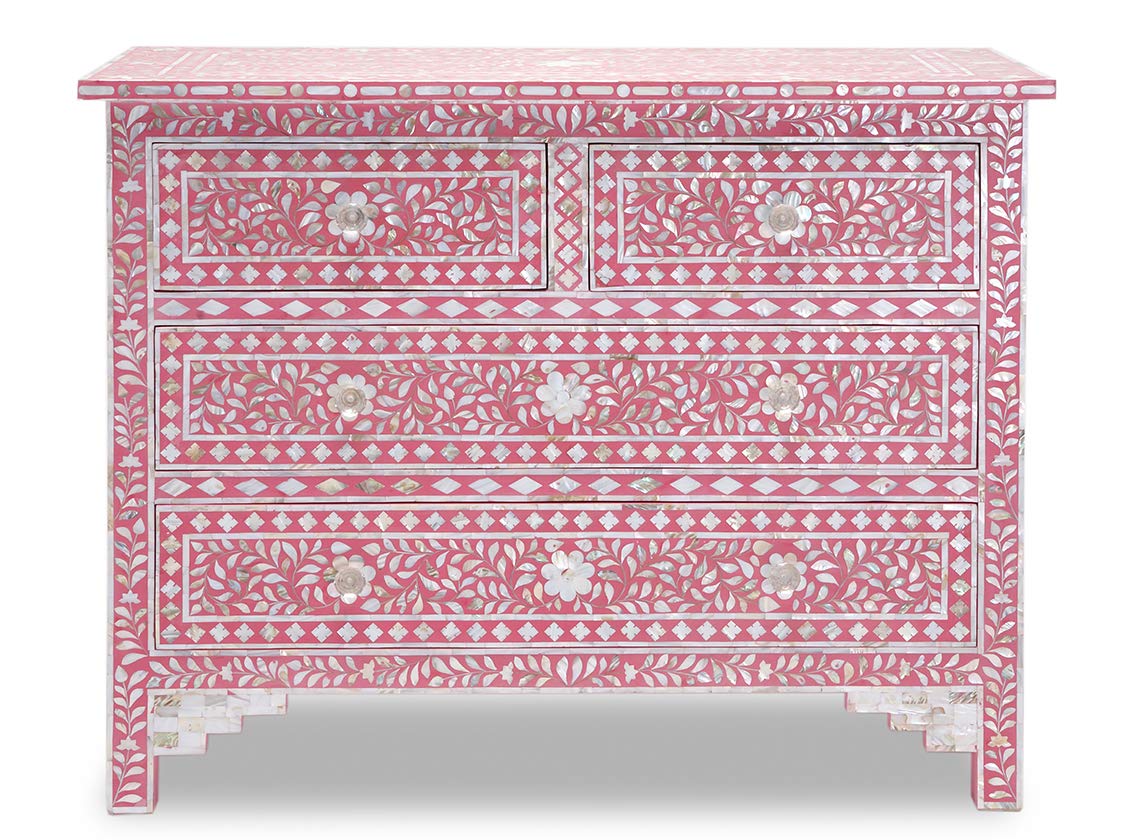Anonna Mother of Pearl Inlay Chest of Drawer