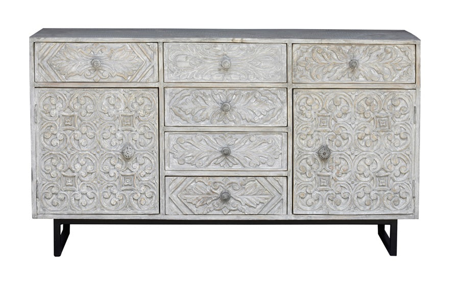Janet Hand Carved Side Board