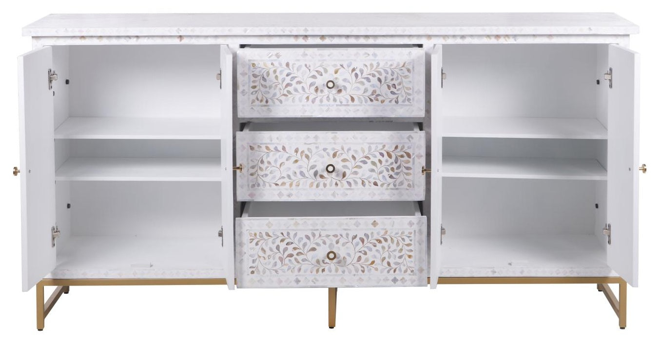 Maple Mother of Pearl Inlay Sideboard