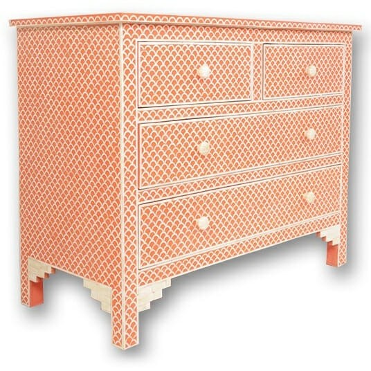 Darcy Bone Inlay Chest of Drawer