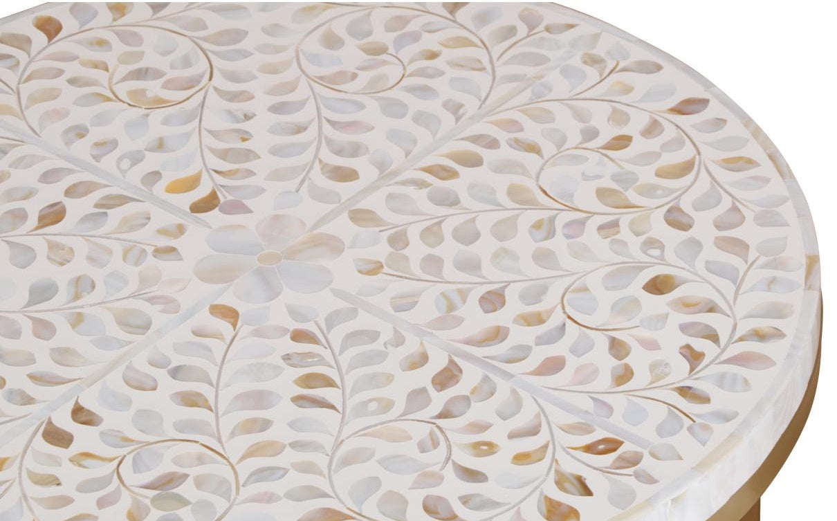 Tia Mother Of Pearl Inlay Nesting Coffee Table