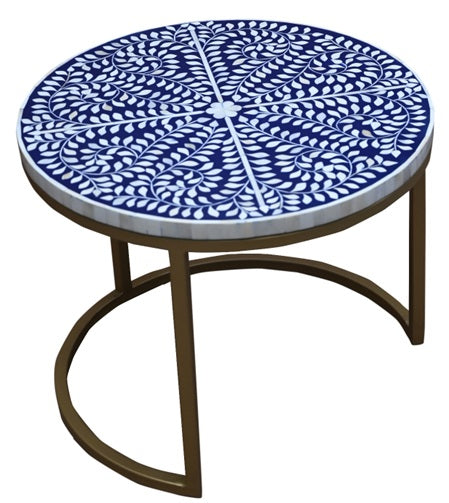 Michelle Nesting Bone Inlay Coffee Table