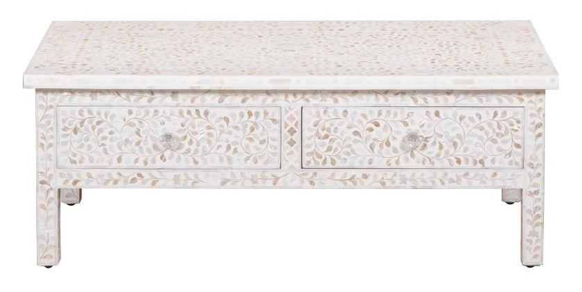 Harry Mother Of Pearl Inlay Coffee Table