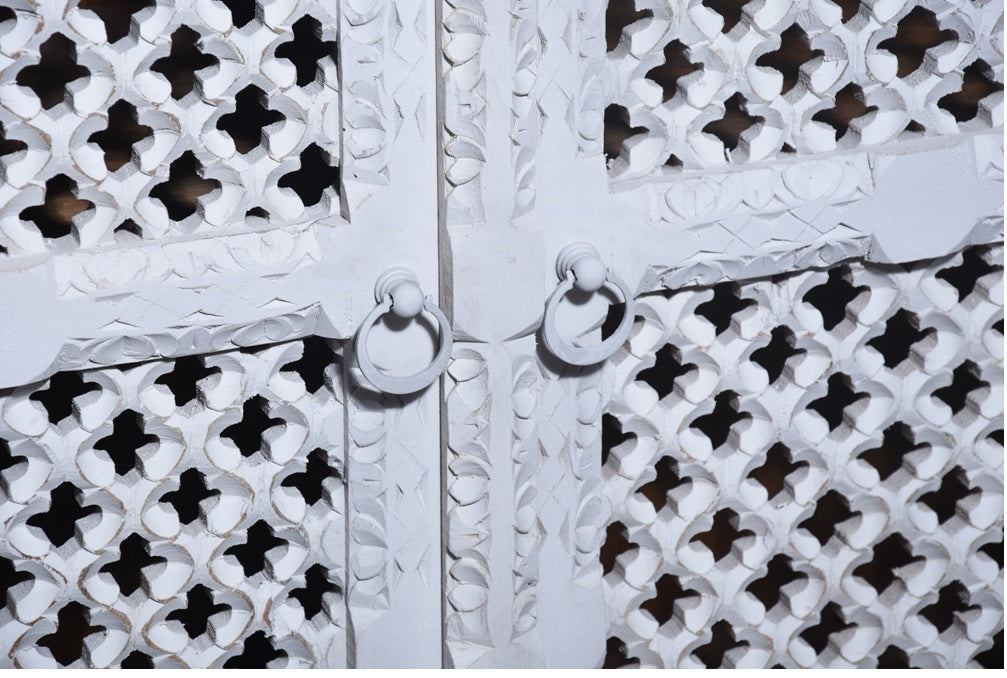 William Carved Wooden Cabinet