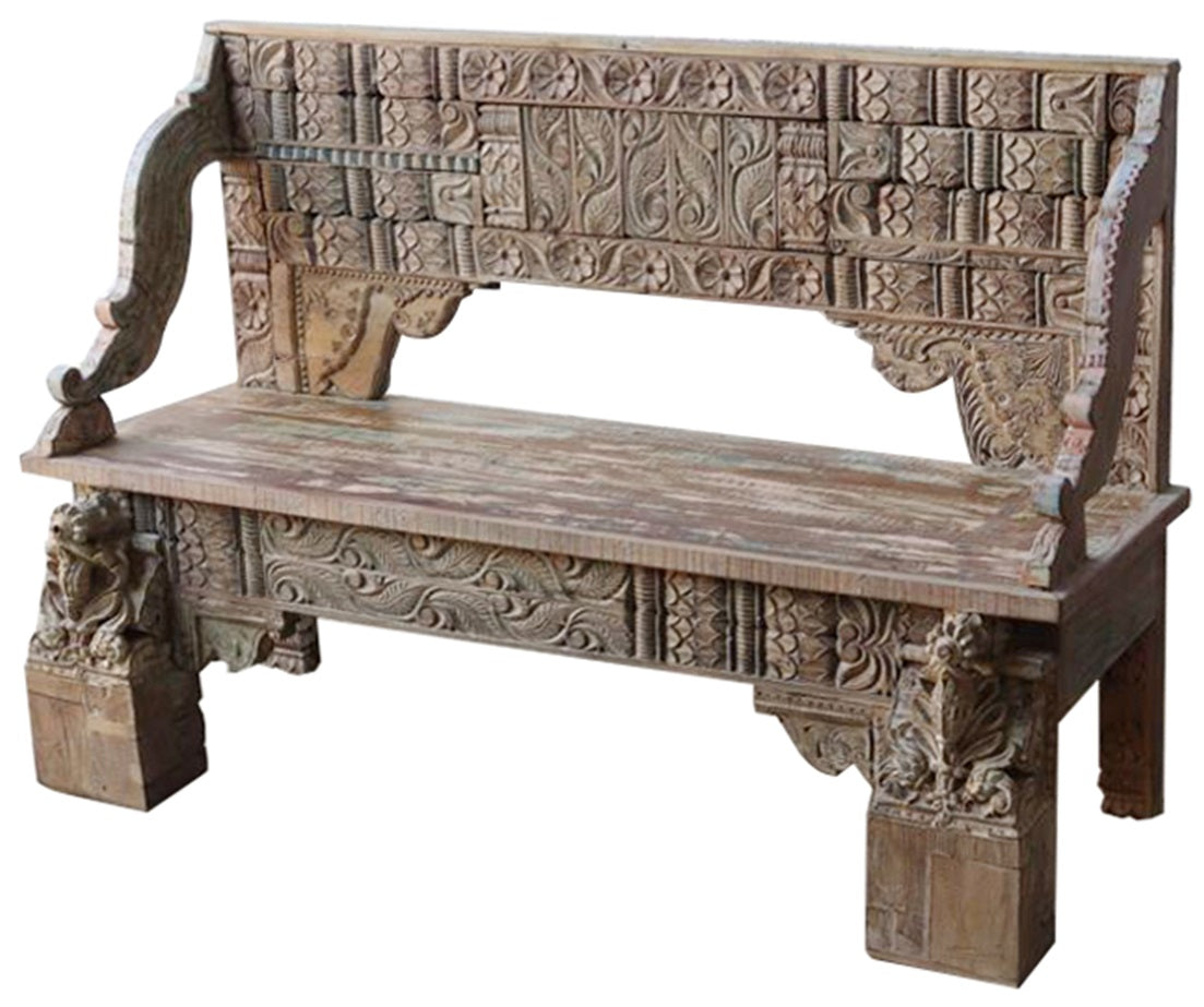 Ojas Wooden Hand Carved Sofa