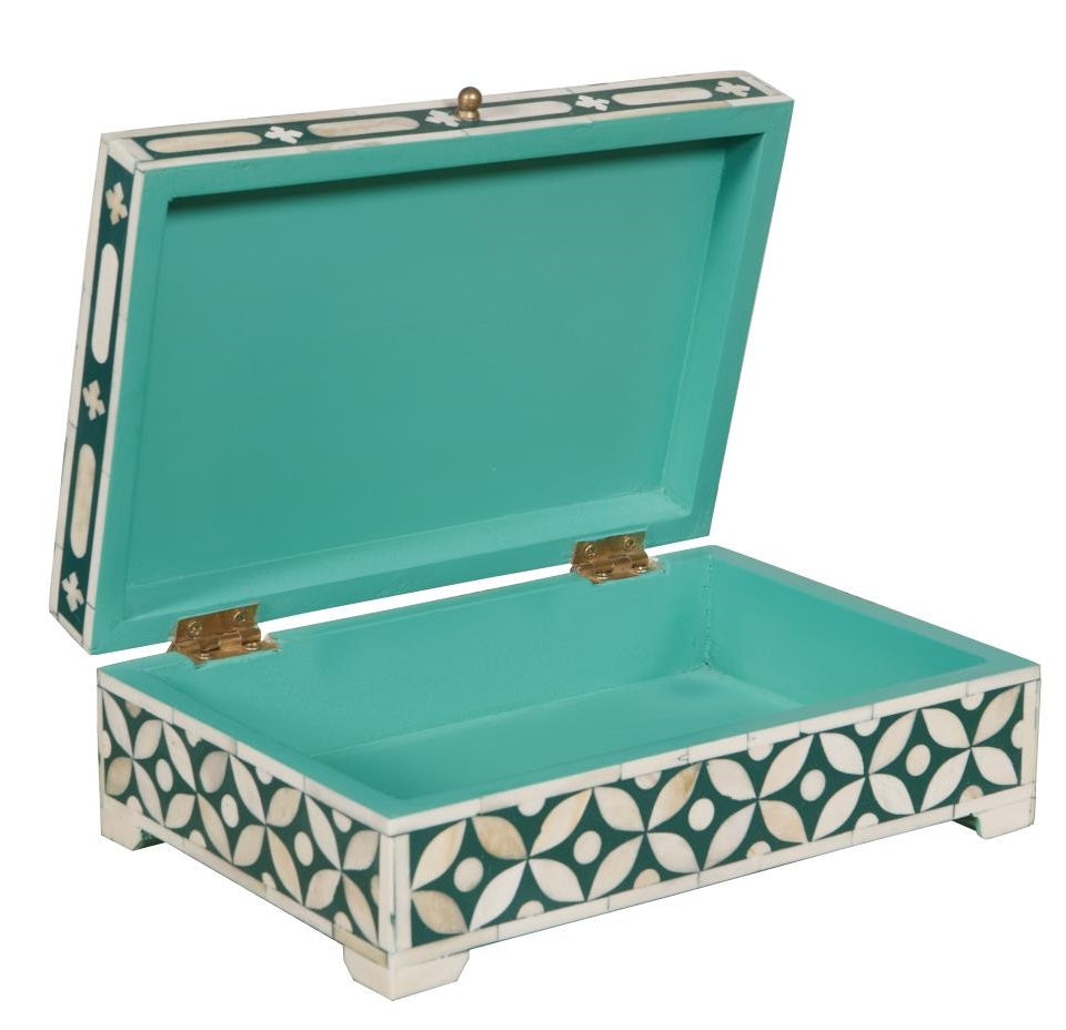 Kelly Bone Inlay Jewelry Box