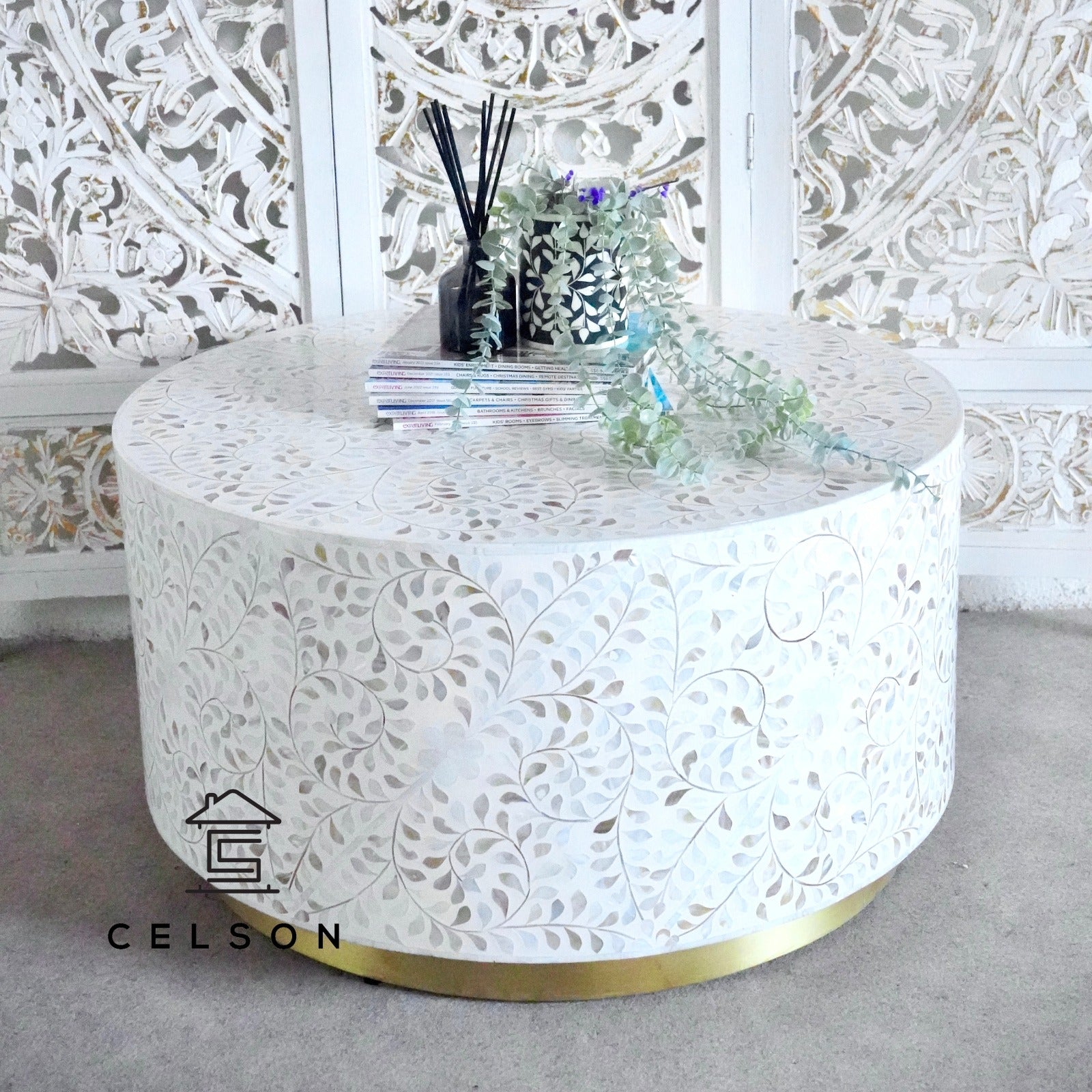 Daylan Mother of Pearl Coffee Table