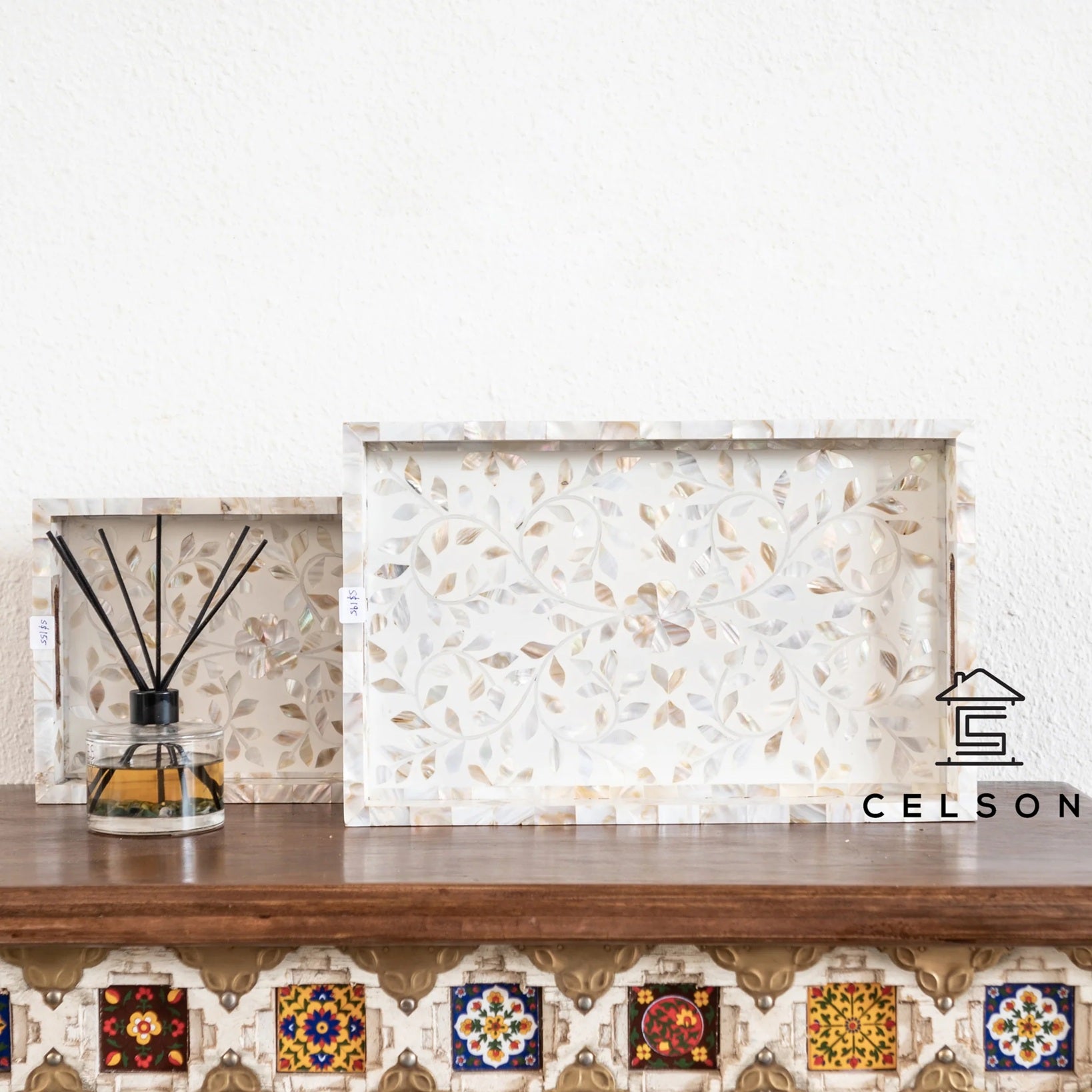 Allen Mother of Pearl Inlay Tray