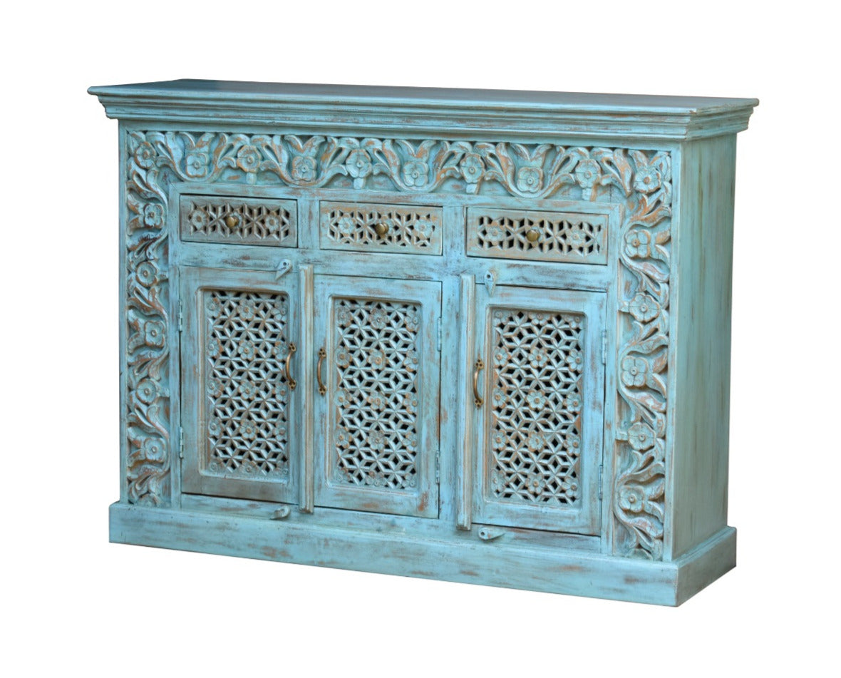 Amora Hand Carved Wooden Sideboard