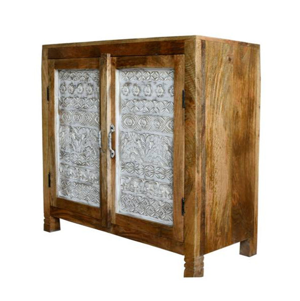 Alma Carved Wooden Cabinet