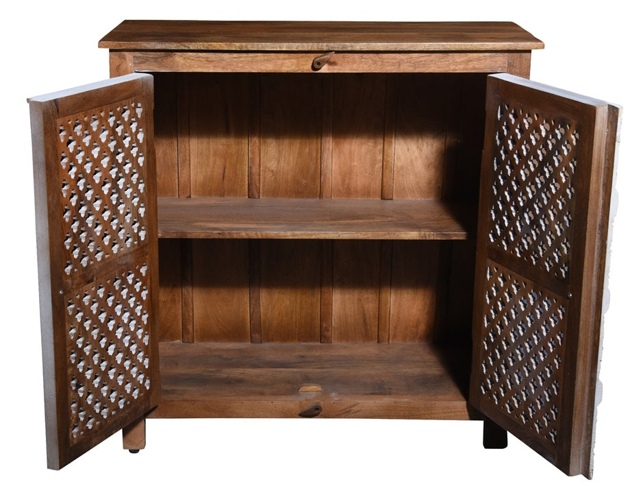 William Carved Wooden Cabinet