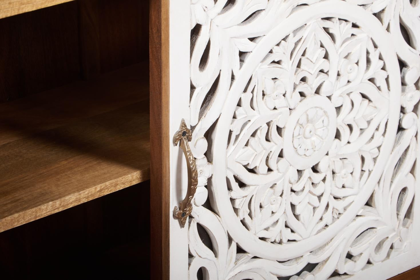 Perry Hand Carved Wooden Buffet