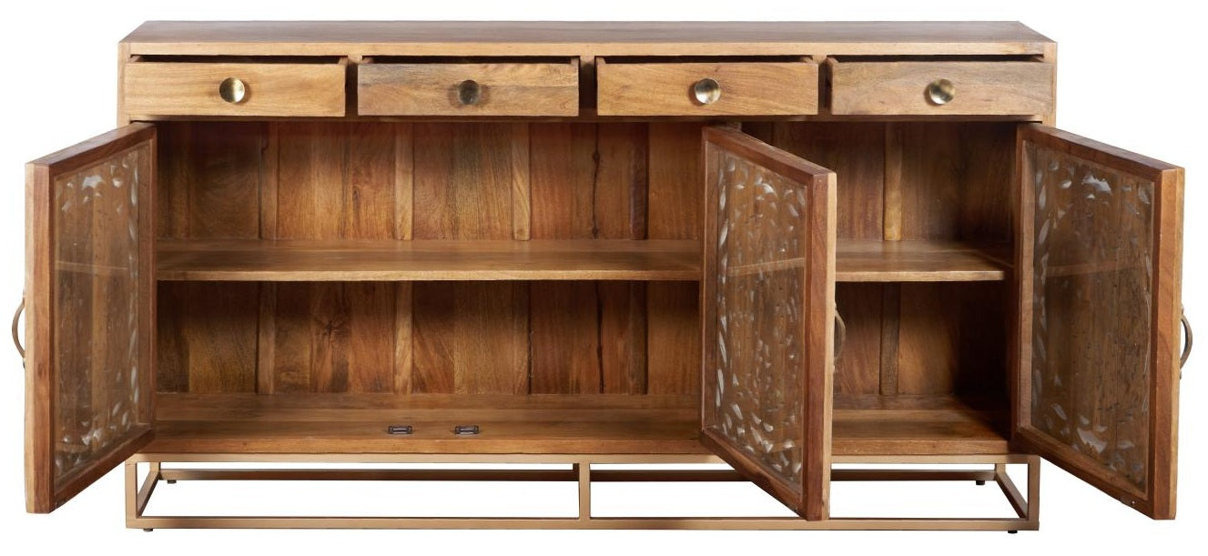 Perry Hand Carved Wooden Buffet