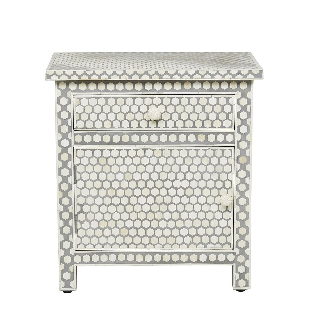 Amma Bone Inlay Bedside