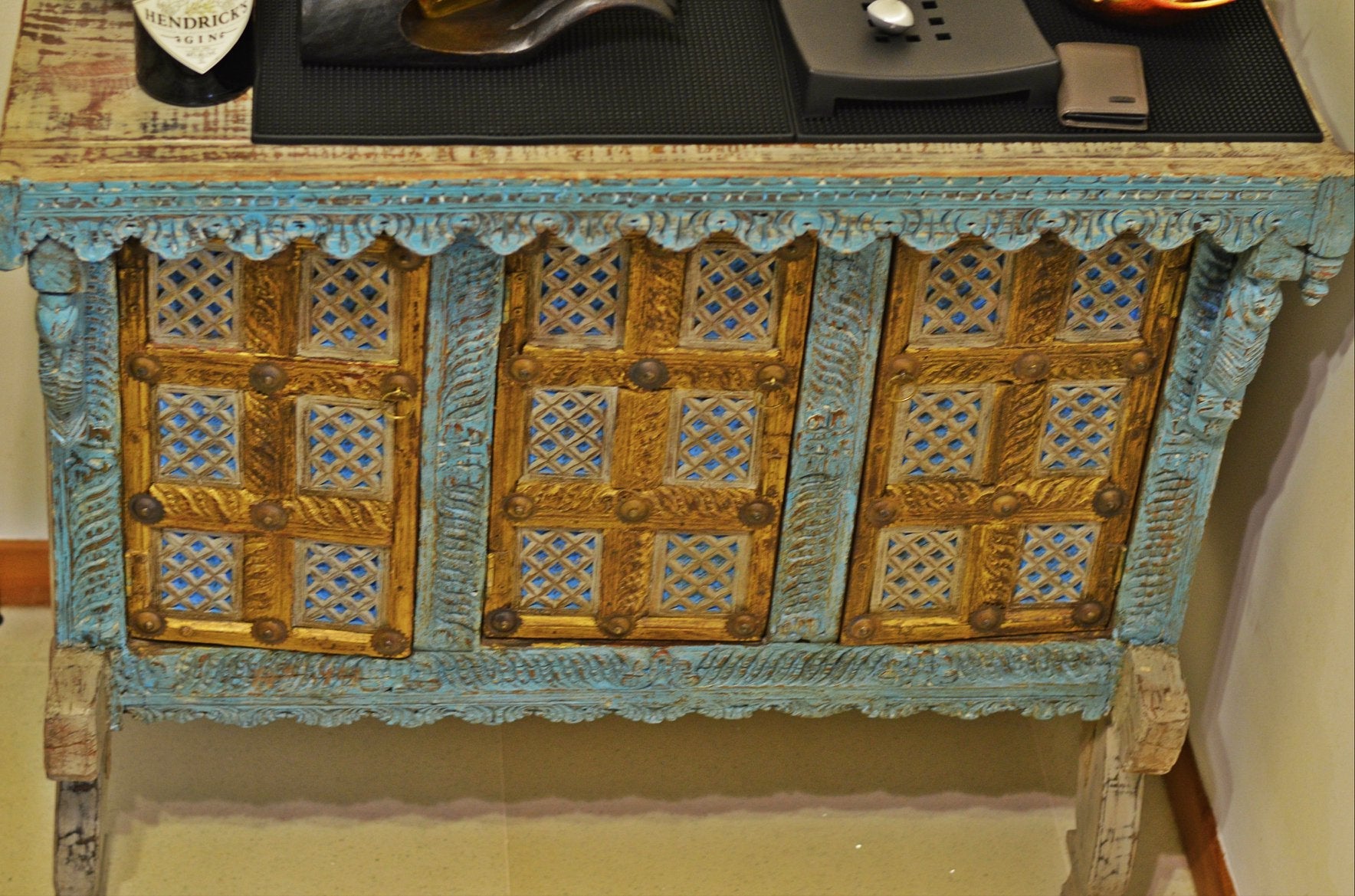 Donnis Damchiya Wooden Bar Cabinet