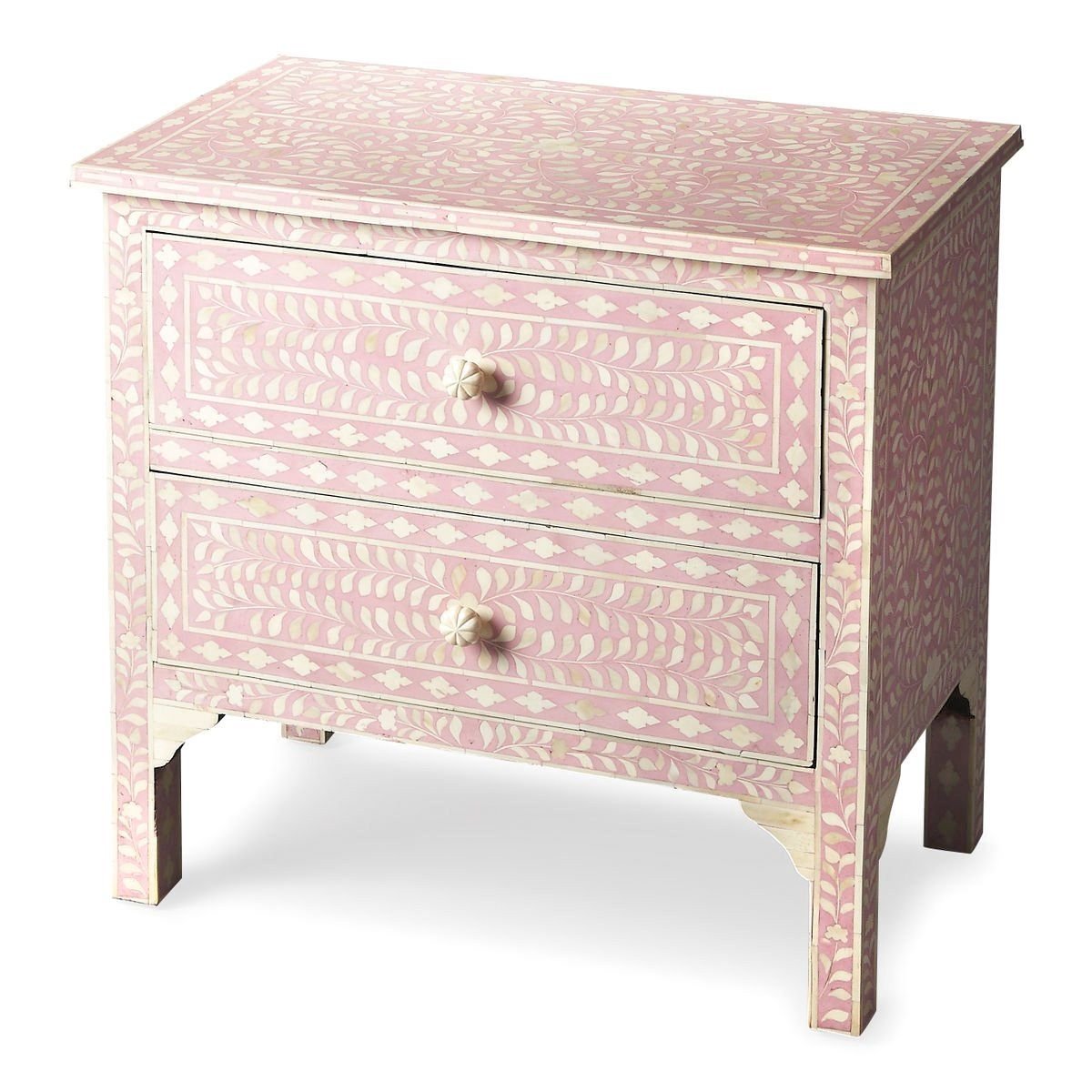 Tommy Bone Inlay Bedside