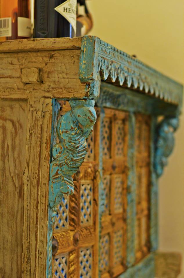 Donnis Damchiya Wooden Bar Cabinet