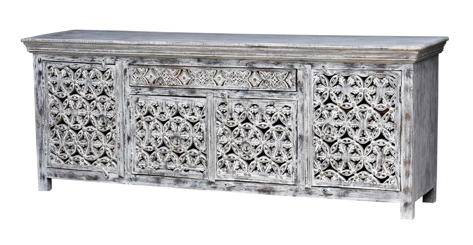 Eva Hand Carved Wooden TV Cabinet