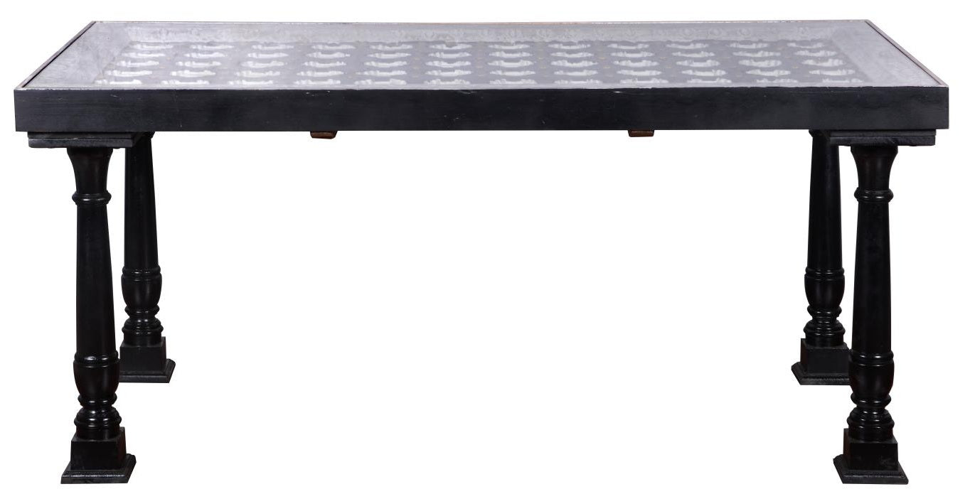 Maahi Carved Wooden Dining Table