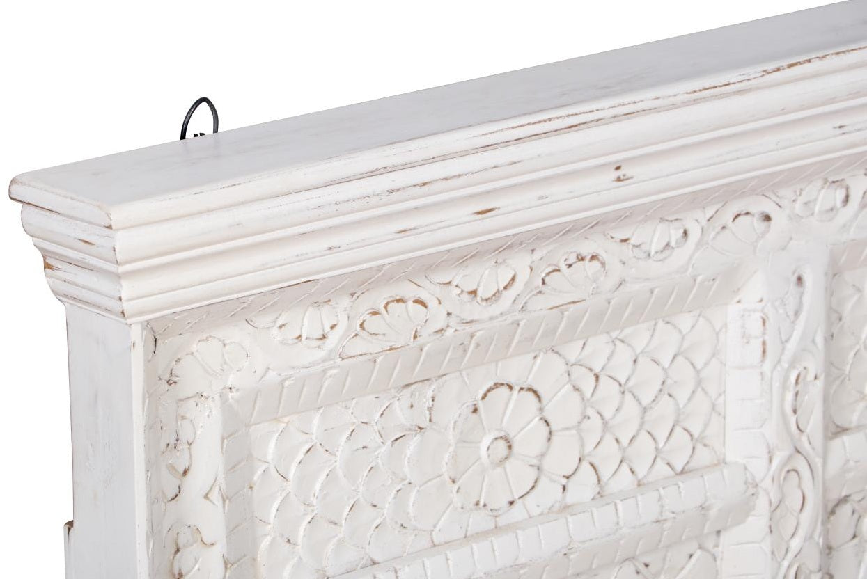 Mahee Hand Carved Wooden Arch Mirror