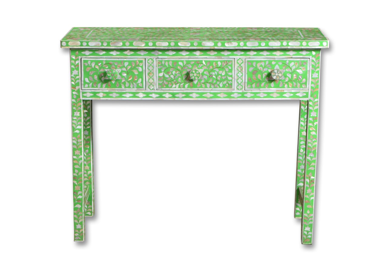 Evan Mother of Pearl Inlay Console Table