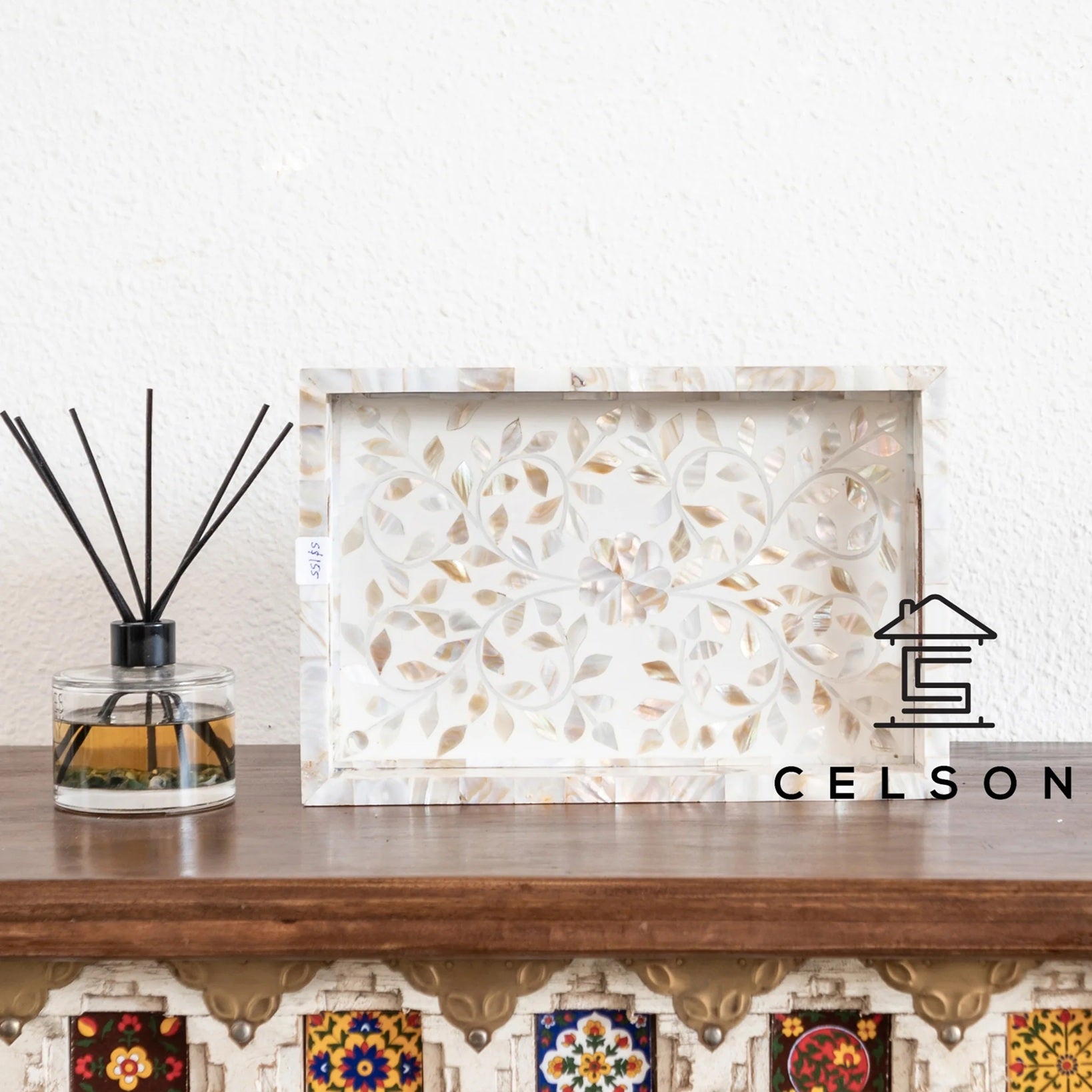 Allen Mother of Pearl Inlay Tray