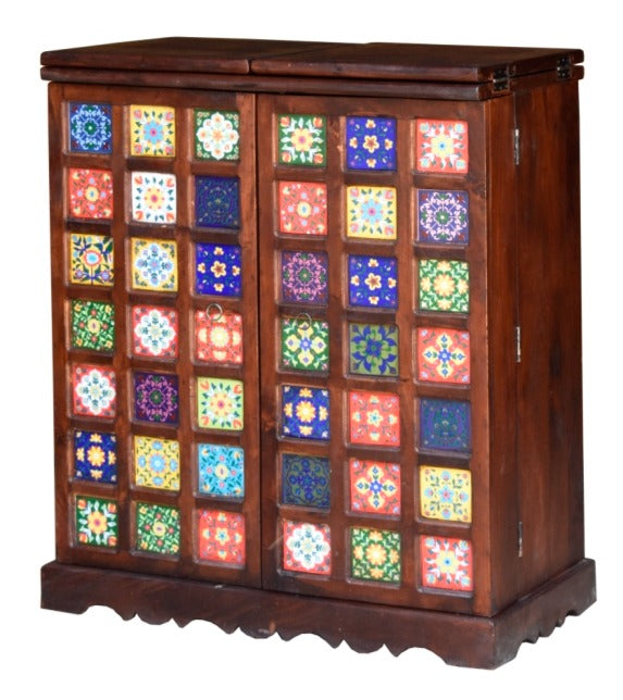 Troy Tile Bar Cabinet