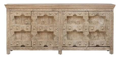 Daniel Hand Carved Wooden Sideboard