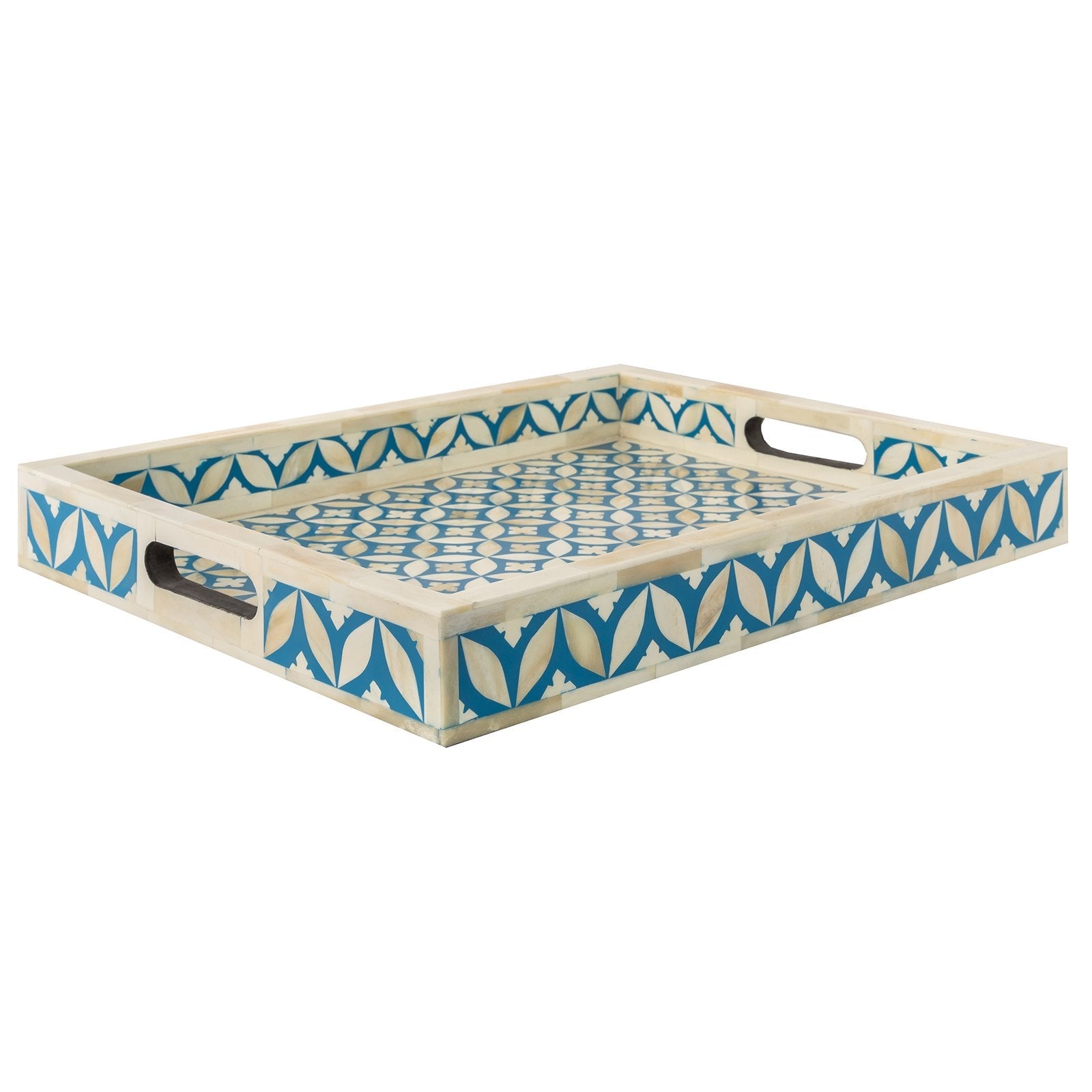 Louis Bone Inlay floral Pattern Tray