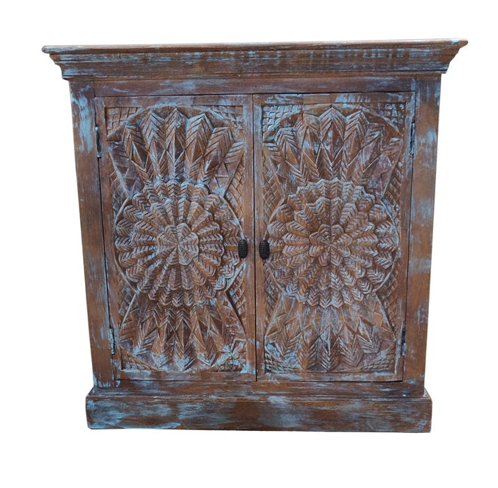Annika Wooden Carved Cabinet