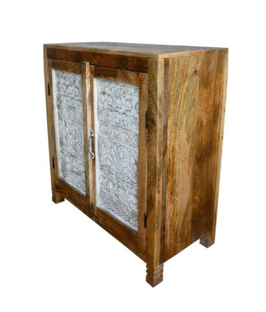 Alma Carved Wooden Cabinet