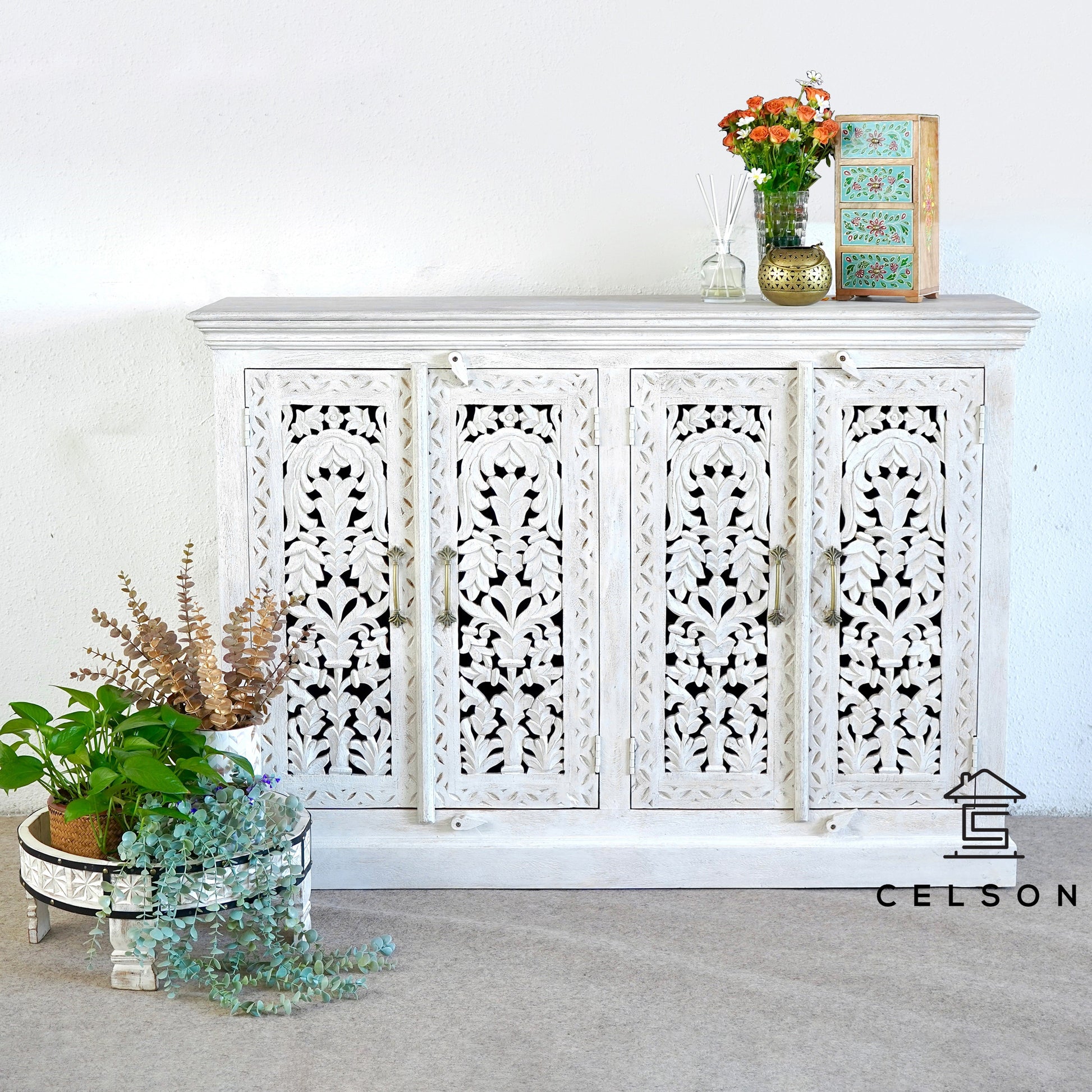 Emma Hand Crafted Wooden Sideboard