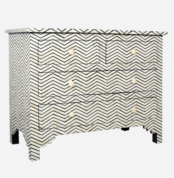 Elera Bone Inlay Chest of Drawer