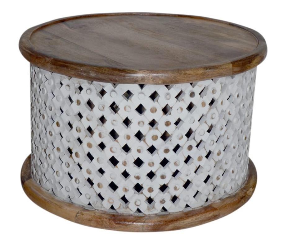 Claire Carved Coffee Table
