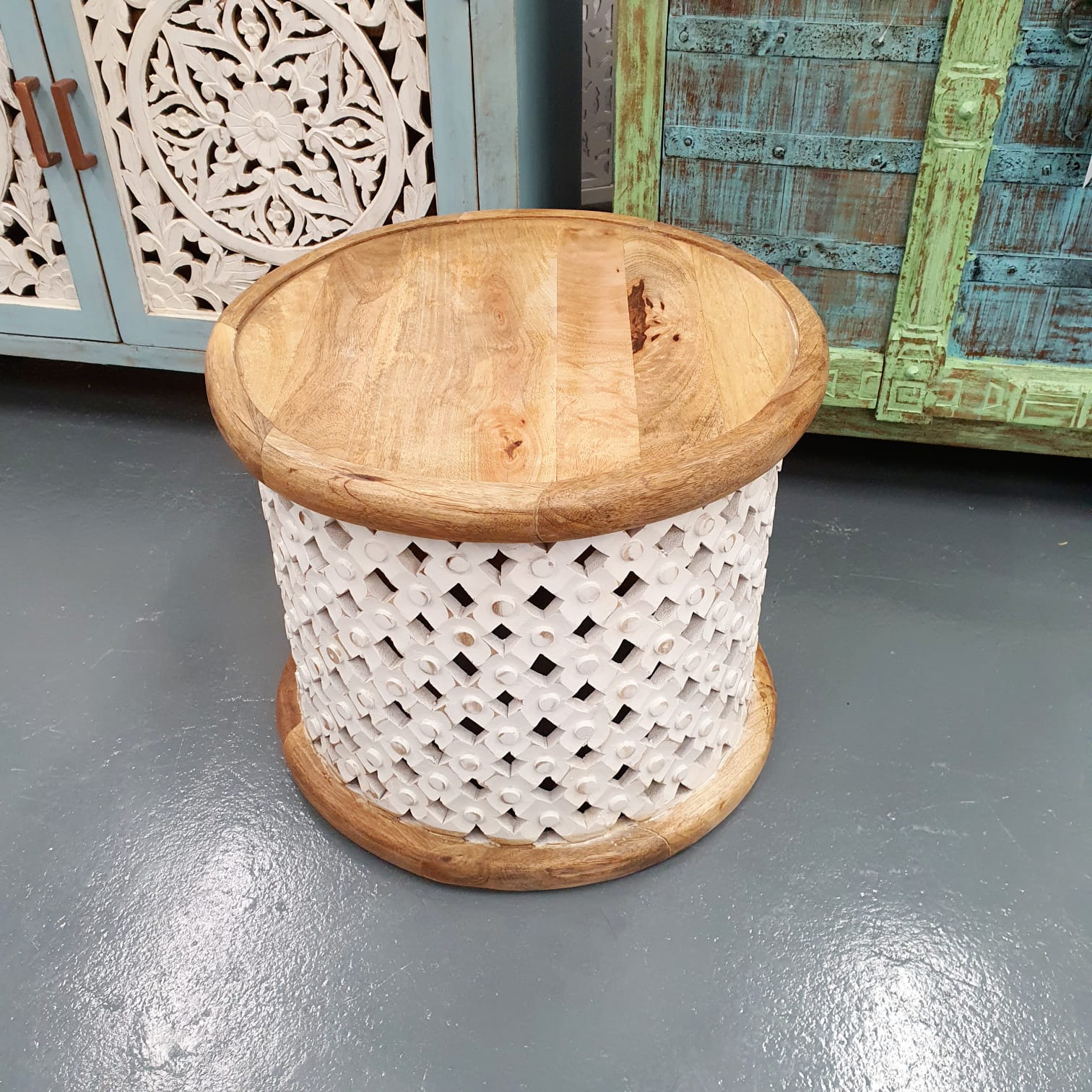 Claire Carved Coffee Table