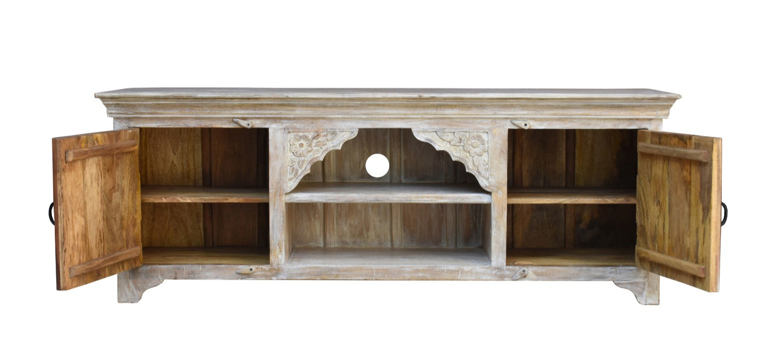 Sophia Hand Carved Tile TV Cabinet