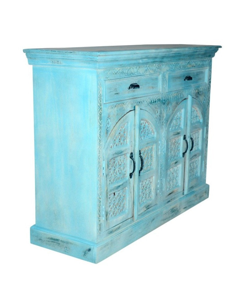 Chris Carved Wooden Cabinet