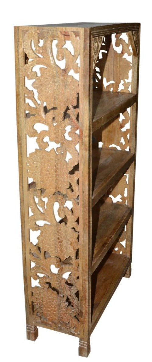 Petros Hand Carved Bookshelf