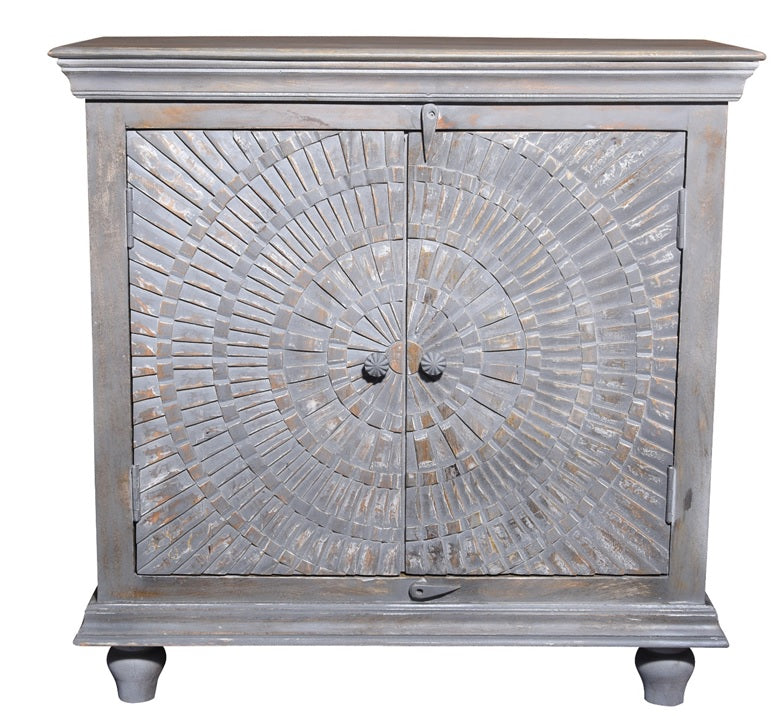 Simon Carved Wooden Cabinet