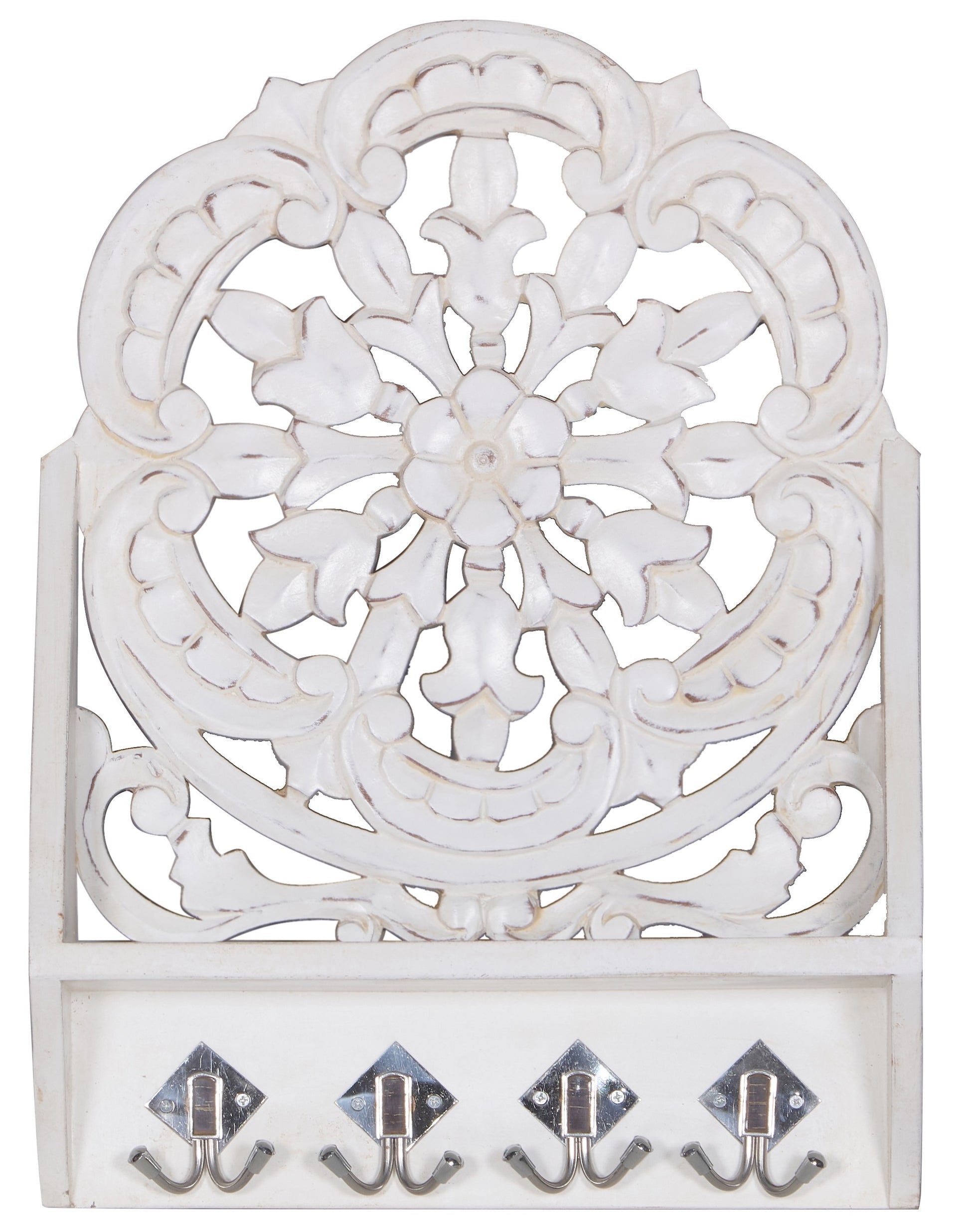 Liam Hand Carved Wall Shelf